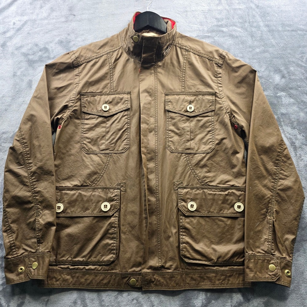 CPO Provisions Field Jacket Small Brown Mens Utility Cotton Military Full Zip